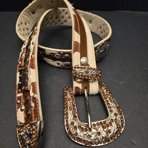 BHW CALF HAIR BELT